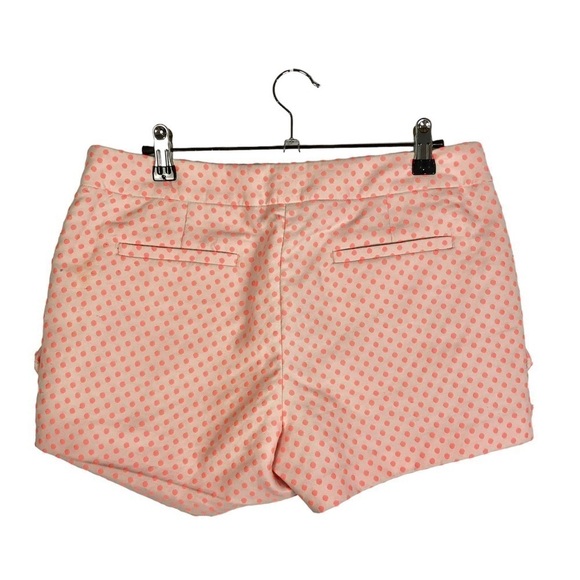 J. Crew Scallop Pocket Neon Pink Polka Dot Chino Shorts 4 - Picture 3 of 7
